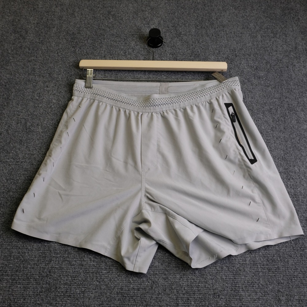 Ten Thousand The Session Short Mens Medium Gray 5" Inseam Training Gym Running
